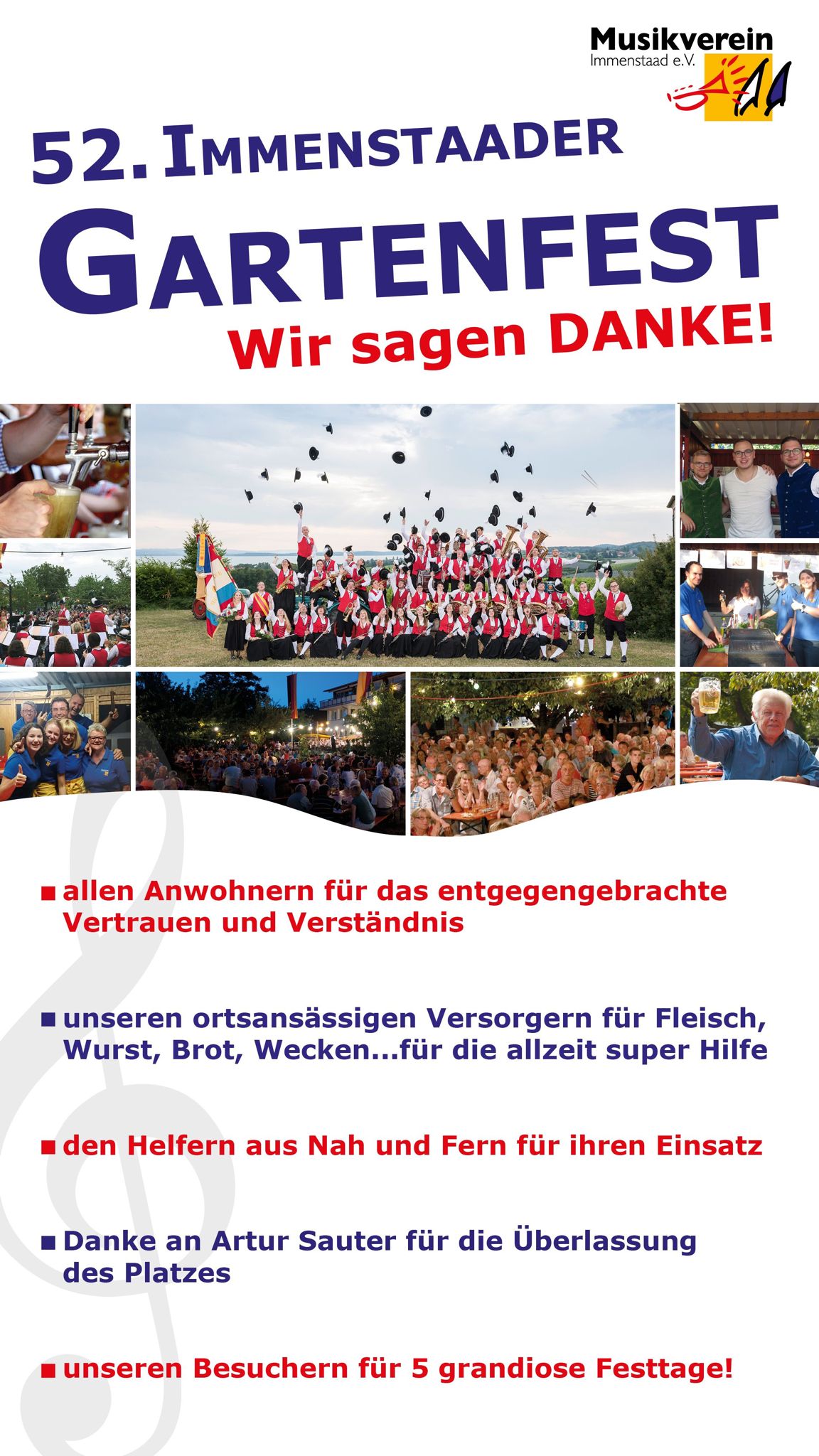 2023 Gartenfest Danke